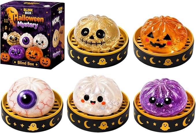 70% OFF TODAY🎃 Halloween Steamed Bun Squishy Mystery Box Toy🔥