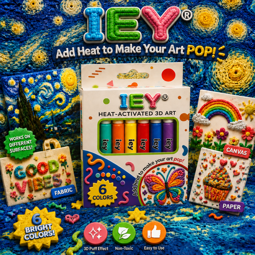 Last Day Promotion 50% OFF|🖍️IEY®3D Relief Art Pen – Turn Flat Drawings Into Touchable 3D Art🪄