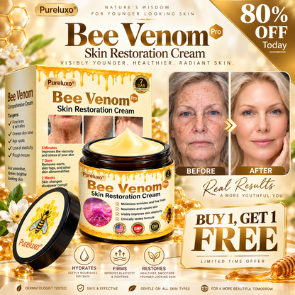 🔥Official Brand Shop丨Pureluxo® Bee venom Pro Comprehensive Cream—Tightening for Skin Types